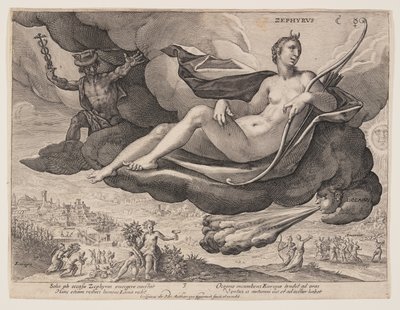 Zephyrus, extrait de The Winds - Crispijn van de Passe I