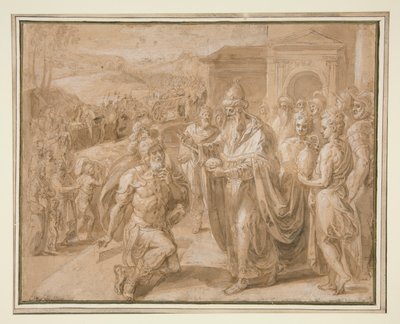 Abraham et Melchisédek - Crispin van den Broeck