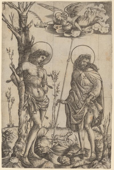 Saint Sébastien et Saint Roch - Cristofano Robetta