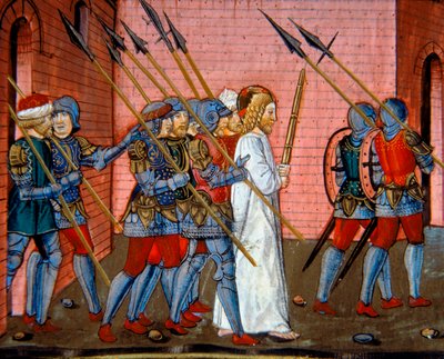 Illumination représentant le Christ ramené à Pilate, Codex De Predis - Cristoforo De Predis