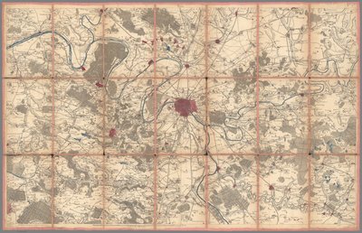 Carte géometrique de la France, par Cassini, Paris (0134002) - Cesar Francois Cassini de Thury