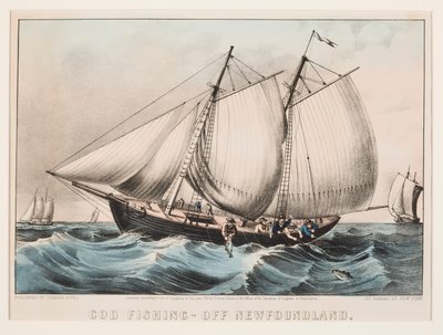 Pêche à la morue - Au large de Terre-Neuve - Currier and Ives
