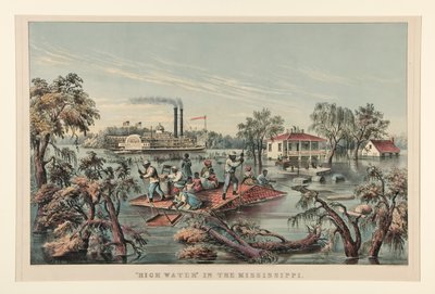 Hautes eaux - Currier and Ives