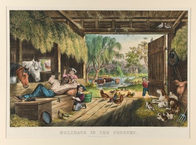 Vacances à la campagne / Mouches gênantes - Currier and Ives