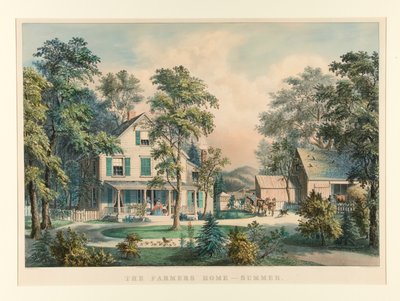 La maison du fermier - Été - Currier and Ives