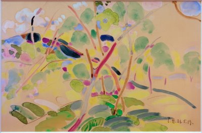 Paysage avec arbres près de Pretzfeld - Curt Herrmann