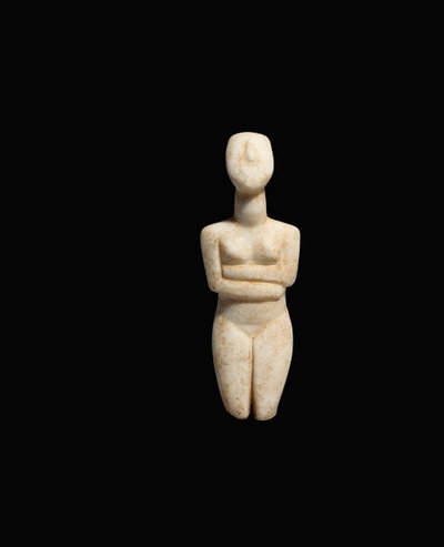 Figure féminine allongée, variété Spedos précoce, Cycladique ancien II, vers 2600-2500 avant JC - Cycladic Cycladic