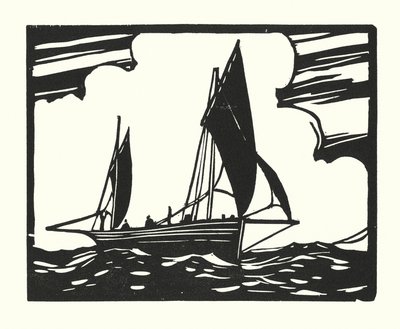 Bateaux de pêche et barges : Lougre clinker-built de Brighton - Cyril A. Wilkinson