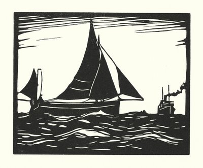 Bateaux de pêche et barges : Plymouth Hooker - Cyril A. Wilkinson
