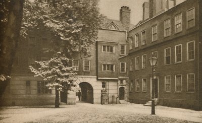Les pavés de la cour tranquille à Staple Inn à Holborn - Cyril Ellis