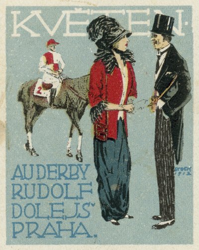 Mai. Au Derby Rudolf Dole modes, Prague - Czech School