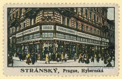 Confiserie Stransky, rue Hybernska, Prague - Czech School