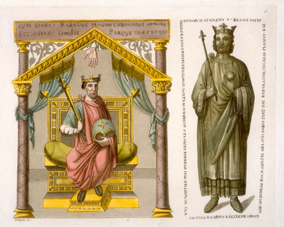 HRE Charles II (le Chauve) sur le trône, d