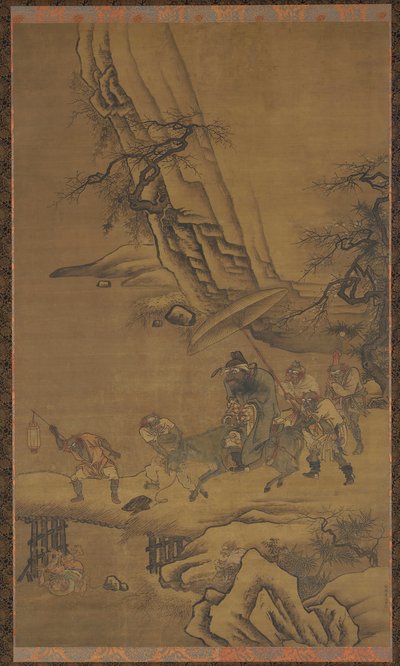 Zhong Kui et démons traversant un pont - Dai Jin