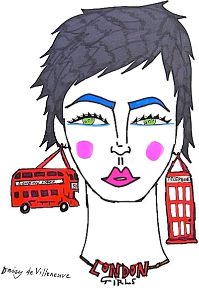 London Girls (dessin) - Daisy de Villeneuve
