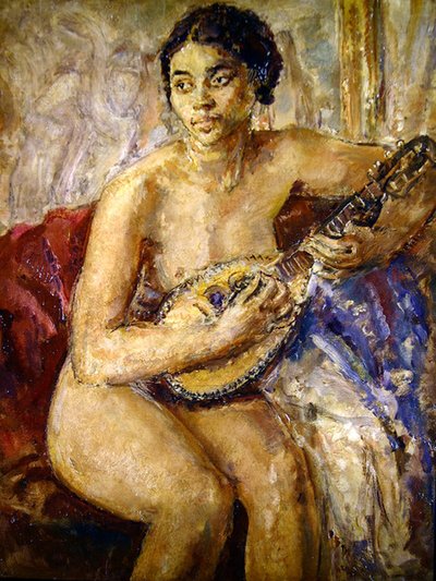 Modèle et mandoline - Dame Ethel Walker