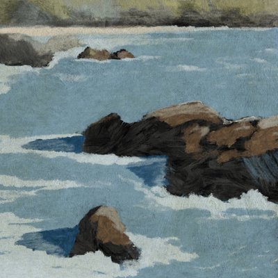 Vue sur la falaise - Dan Hobday