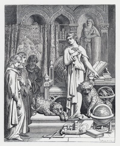 Illustration pour le poème de Tennyson, La Princesse - Daniel (after) Maclise