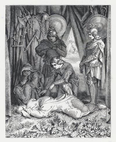 Illustration pour le poème de Tennyson, La Princesse - Daniel (after) Maclise