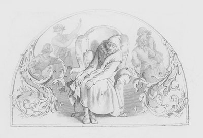 Shakespeare, Dernière Scène de Toutes (gravure) - Daniel (after) Maclise