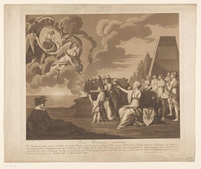 Allégorie sur le mariage (probablement) de Frédéric-Guillaume III de Prusse avec Louise de Mecklembourg-Strelitz, 1793 - Daniel Berger