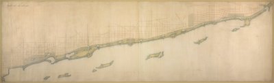 Plan de Chicago 1909 : Lake Shore de Chicago Avenue au sud jusqu