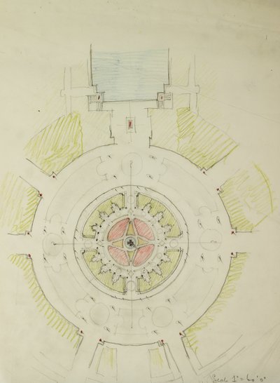 Potomac Round Point, Washington D.C., Plan Sketch, 1909 - Daniel Burnham