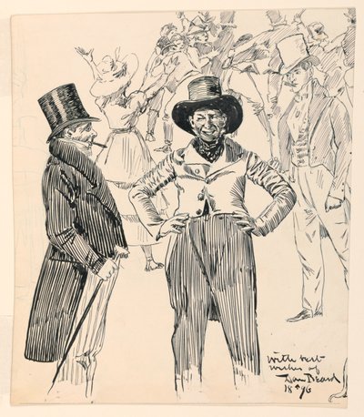 Deux dandys en conversation - Daniel Carter Beard