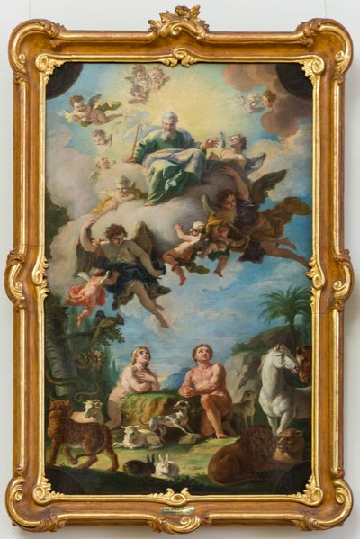 Le Paradis (esquisse pour une fresque du plafond de la basilique de Sonntagberg, Basse-Autriche) - Daniel Gran
