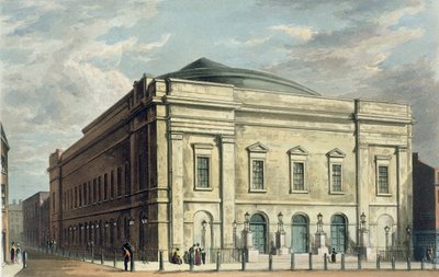 Théâtre Royal, Drury Lane, à Londres, conçu par Benjamin Wyatt en 1812, 1826 - Daniel Havell