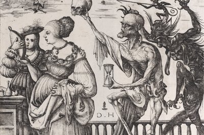 La Mort et le Diable Surprenant Deux Femmes, ca. 1515 - Daniel Hopfer