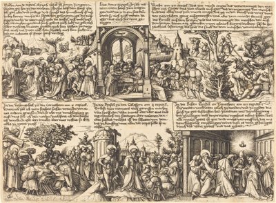 Jésus-Christ donnant la mission aux apôtres et autres scènes du Nouveau Testament - Daniel Hopfer