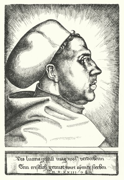 Martin Luther, réformateur protestant allemand - Daniel Hopfer
