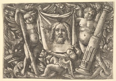 Le Suaire tenu par deux anges, ca. 1515 - Daniel Hopfer