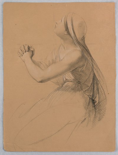 Dessin, étude pour "Communion of t", 1844 - Daniel Huntington