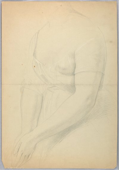 Dessin, étude pour le double de "C", 1850 - Daniel Huntington