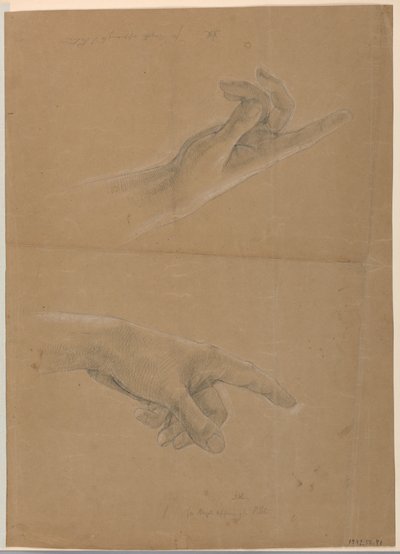 Dessin, étude pour "Early Christia", 1839-40 - Daniel Huntington