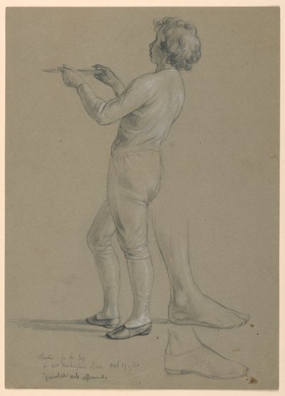 Dessin, étude pour la "Réception de Martha Washington", 1860 - Daniel Huntington