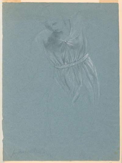 Dessin, étude pour "Le rêve de Mercy", 1857 - Daniel Huntington