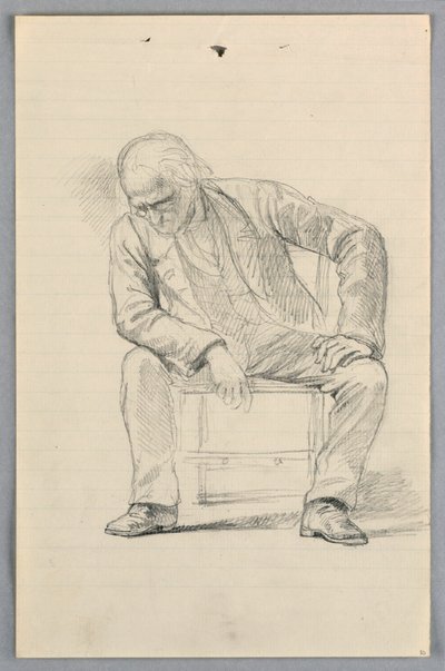 Dessin, étude pour le "Groupe scientifique", 1858 - Daniel Huntington