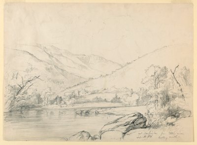Mont Washington depuis la rivière Ellis, vue vers le nord - Daniel Huntington