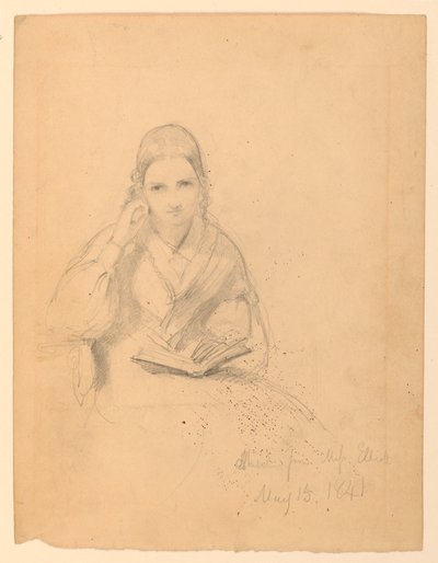 Étude de Portrait de Mlle Elliott - Daniel Huntington