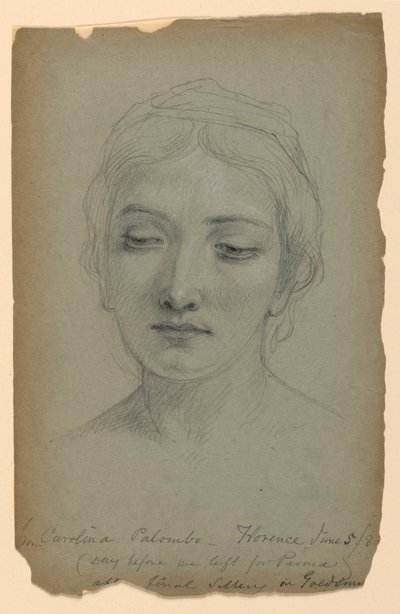 Croquis de Carolina Palombo, étude pour "La fille de l
