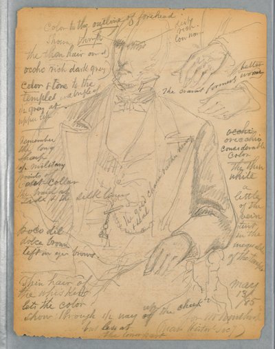Étude pour le portrait de M. Winthrop - Daniel Huntington