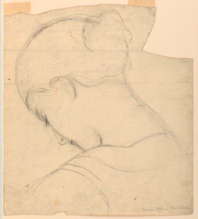 Étude pour "Fille romaine", tête d