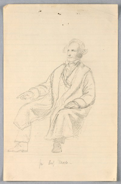 Étude de Samuel F. B. Morse pour "Groupe scientifique" - Daniel Huntington
