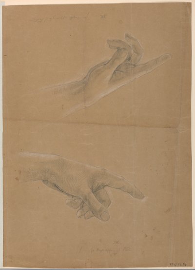 Deux études de main pour l