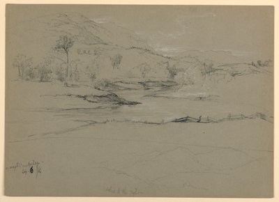 Vue des montagnes, en route vers Cambridge, Vermont - Daniel Huntington
