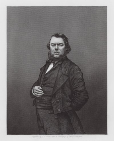 Hugh Stowell Brown, prédicateur chrétien mannois et réformateur social (gravure) - Daniel John. Pound