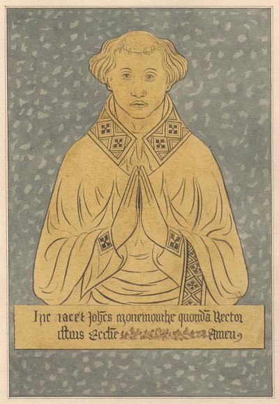 Plaque de laiton pour un recteur de l